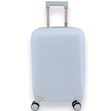 Βαλίτσα Βάπτισης Σιέλ Ματ Σαγρέ Trolley 20" (55x35x22cm) | ΒΑΛ53