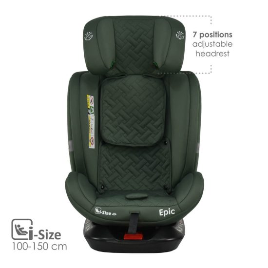 Κάθισμα Αυτοκινήτου Epic Isofix i-Size 360° (0-36kg) Forest Green 921-176, Bebe Stars