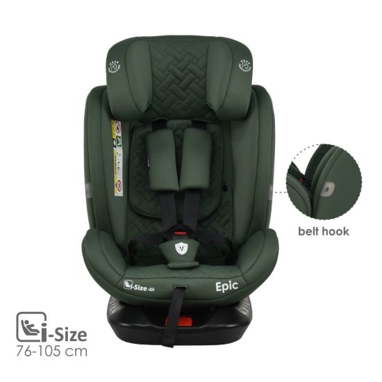 Κάθισμα Αυτοκινήτου Epic Isofix i-Size 360° (0-36kg) Forest Green 921-176, Bebe Stars