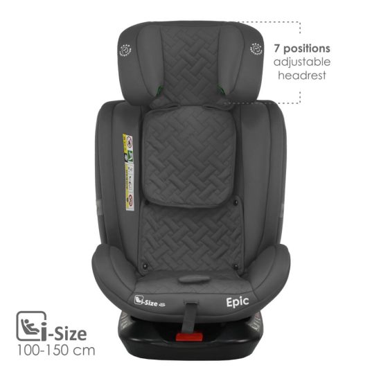 Κάθισμα Αυτοκινήτου Epic Isofix i-Size 360° (0-36kg) Smoked Grey 921-186, Bebe Stars