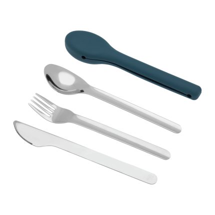 Σετ Ανοξείδωτα Μαχαιροπίρουνα Dusty Blue Cutlery Set - Ecolife