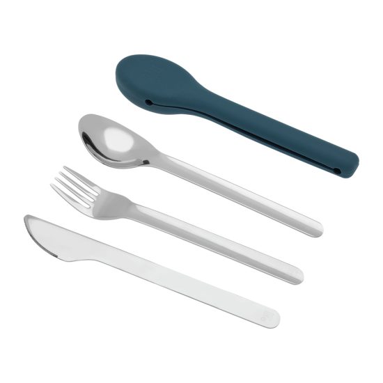 Σετ Ανοξείδωτα Μαχαιροπίρουνα Dusty Blue Cutlery Set - Ecolife