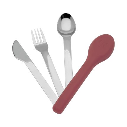 Σετ Ανοξείδωτα Μαχαιροπίρουνα Dusty Red Cutlery Set - Ecolife