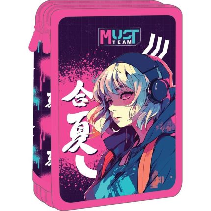 Κασετίνα Διπλή Γεμάτη Anime Κορίτσι 2 Θήκες ( 15 x 5 x 21cm) | Must 5205698757112