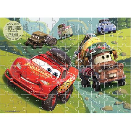 Παζλ Χρωματισμού Disney Cars 2 Όψεων 100 Τμχ (49x36εκ) | 5205698494840 Luna