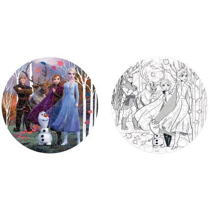Παζλ Στρόγγυλο 150 Τμχ Disney Frozen 2 Χρωματισμού 2 Όψεων 3+ (18x11 εκ) | Diakakis 5205698635472