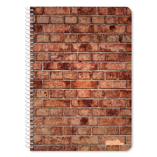 Τετράδιο Σπιράλ 5 Θέματα 150 Φύλλα 4τμχ (17x25) | Must Bricks 5205698544118