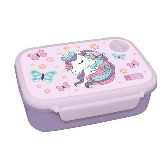 Σετ Φαγητοδοχείο 800ml - Παγούρι 500ml Πλαστικό Lovely Unicorn | Must 5205698736803