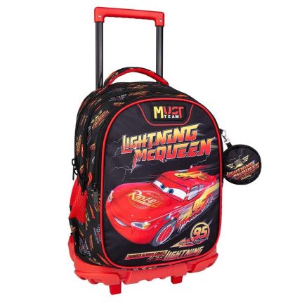 Σχολική Τσάντα Τρόλεϊ Δημοτικού Disney Cars Lightning Mcqueen Must Team 3 Θήκες (34x20x44εκ) 5205698751448