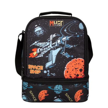 Τσαντάκι Φαγητού Ισοθερμικό Must Team Yummy Spaceship με 2 Θήκες (22x16x28εκ) | 5205698757846