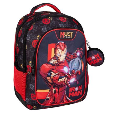 Σχολική Τσάντα Πλάτης Δημοτικού Must Team Avengers Iron Man 3 Θήκες Must (32x18x43εκ) 5205698726118