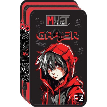 Σχολική Κασετίνα Τριπλή Γεμάτη Must Team Gamer (12x6x19.5εκ) 5205698757495