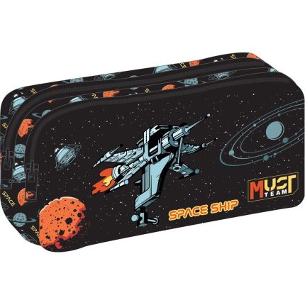 Κασετίνα Βαρελάκι με Φερμουάρ 2 Θήκες Must Team Space Expedition (21x6x9εκ) 5205698758409