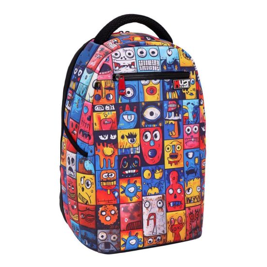 Τσάντα Πλάτης Εφηβική Must Team Art Trendy Emoticons 1 Θήκη (29x18x44) 5205698771286