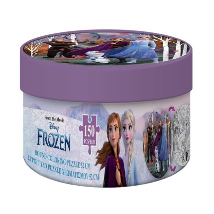 Παζλ Στρόγγυλο 150 Τμχ Disney Frozen 2 Χρωματισμού 2 Όψεων 3+ (18x11 εκ) | Diakakis 5205698635472
