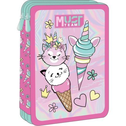 Κασετίνα Διπλή Γεμάτη Must Team Ice Cream 2 Θήκες (15x5x21cm) 5205698732935