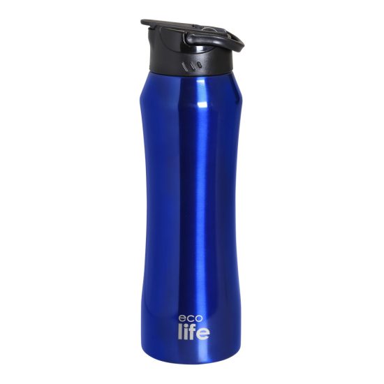 Παγούρι Θερμός Blue Thermos 550ml | Eσωτερικό Καλαμάκι - Ecolife