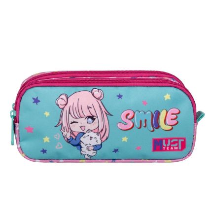 Κασετίνα Βαρελάκι Must Team Smile 2 Θήκες (21x6x9cm) 5205698758201