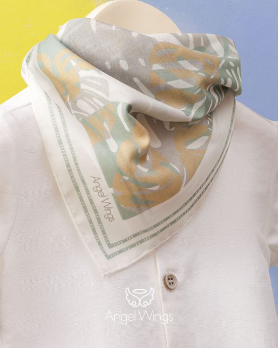 Βαπτιστικό Κοστουμάκι για Αγόρι Off White-Λαδί Oliver, 215 Angel Wings (4τμχ)