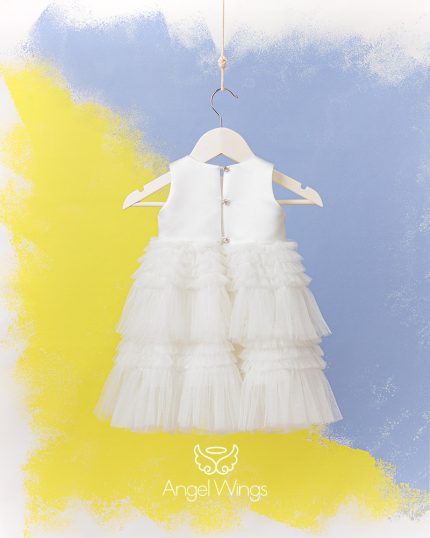 Βαπτιστικό Φορεματάκι Ivory για Κορίτσι Valentina 277 | Angel Wings