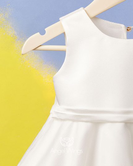 Βαπτιστικό Φορεματάκι Off White για Κορίτσι Perla 283 | Angel Wings