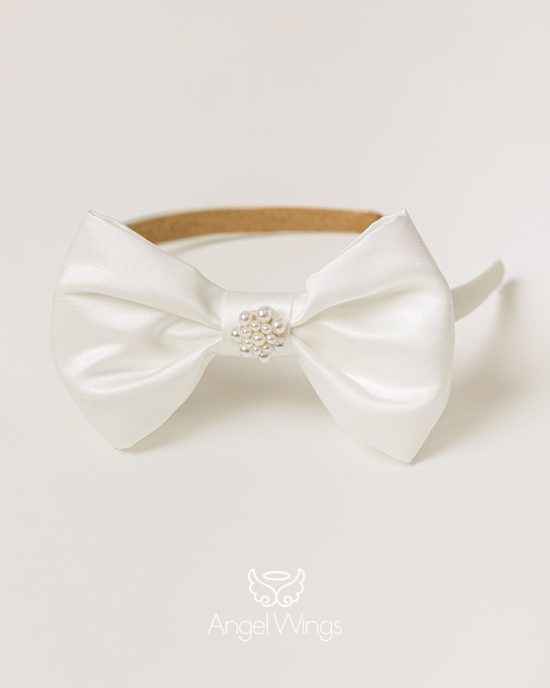 Βαπτιστικό Φορεματάκι Off White για Κορίτσι Perla 283 | Angel Wings