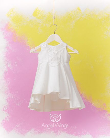 Βαπτιστικό Φορεματάκι Off White για Κορίτσι Alice 298 | Angel Wings