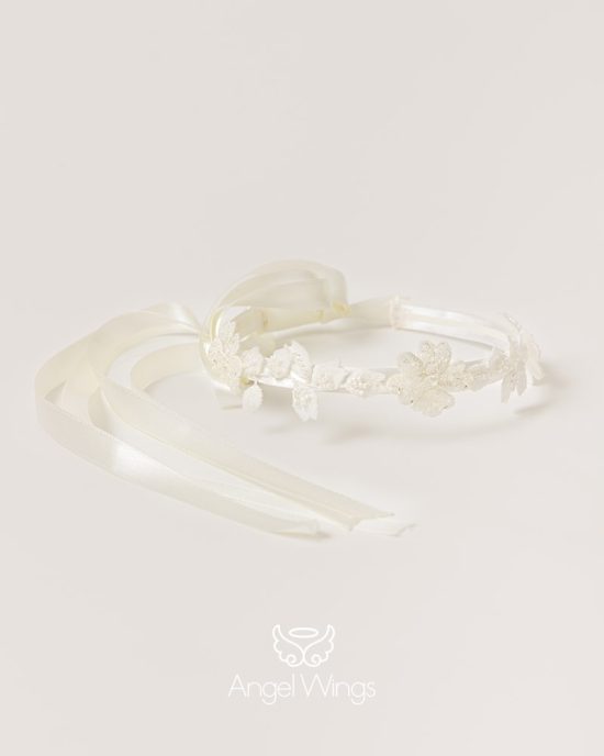 Βαπτιστικό Φορεματάκι Off White για Κορίτσι Alice 298 | Angel Wings