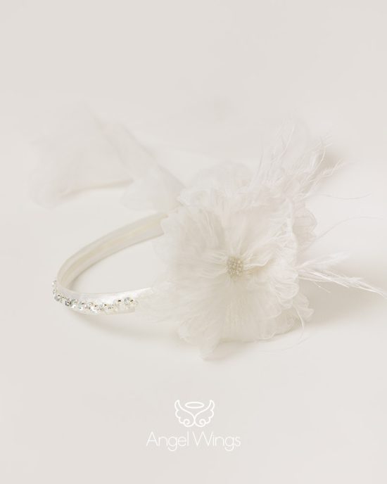 Βαπτιστικό Φορεματάκι Off White για Κορίτσι Sylvie 299 | Angel Wings