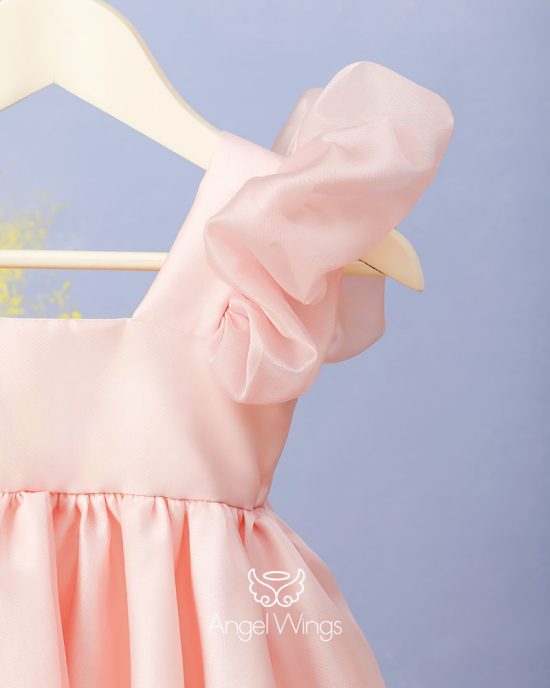 Βαπτιστικό Φορεματάκι Baby Pink για Κορίτσι Brigitte 300 | Angel Wings