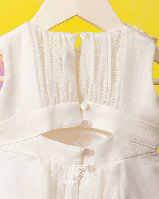 Βαπτιστικό Φορεματάκι Off White για Κορίτσι Sofie 302 | Angel Wings