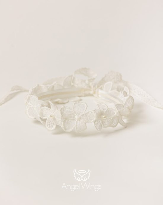 Βαπτιστικό Φορεματάκι Off White για Κορίτσι Sofie 302 | Angel Wings