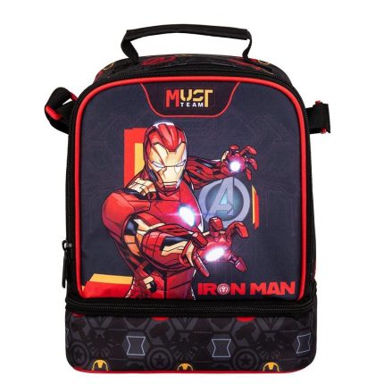 Τσαντάκι Φαγητού Ισοθερμικό Avengers Iron Man Must Team 2 Θήκες (22x16x28εκ) 5205698751820