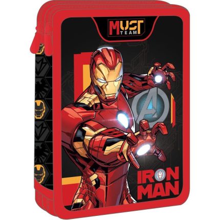 Κασετίνα Διπλή Γεμάτη Avengers Iron Man Must Team Αγόρι 2 Θήκες (15x5x21cm) 5205698750298