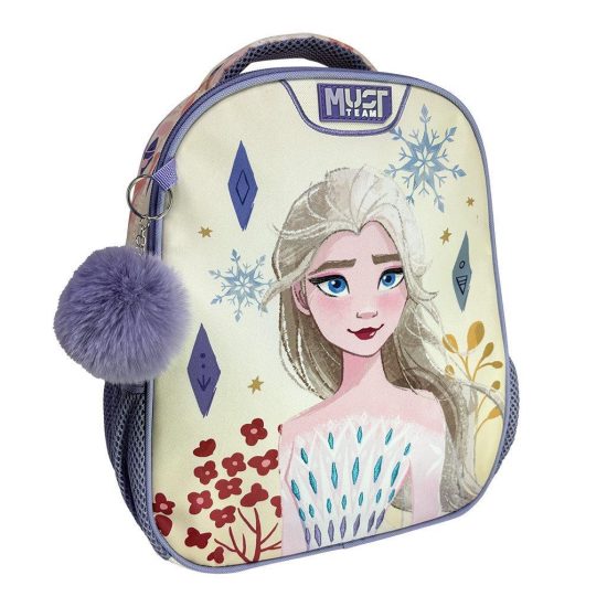 Σχολική Τσάντα Πλάτης Νηπίου Disney Frozen White Must Team 2 Θήκες (27x10x31cm) | Must 5205698752049
