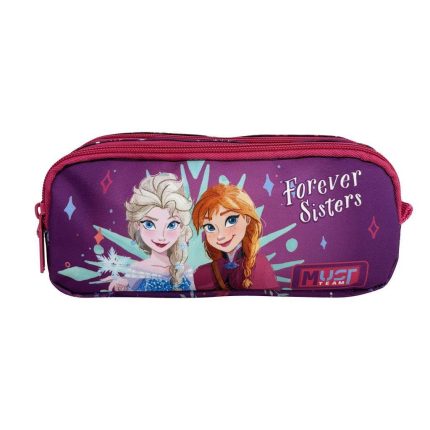 Σχολική Κασετίνα Βαρελάκι Disney Frozen Forever Sisters Must Team 2 Θήκες (21x6x9εκ) | Must 5205698750632
