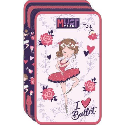 Σχολική Κασετίνα Τριπλή Γεμάτη Must Team I Love Ballet (12x19,5x6εκ) 5205698757433