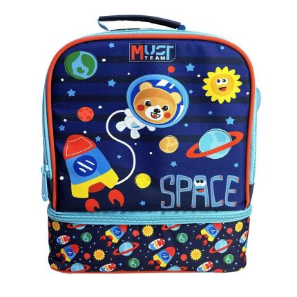 Τσαντάκι Φαγητού Ισοθερμικό Must Team Yummy Space Bear με 2 Θήκες (22x16x28εκ) | 5205698732515