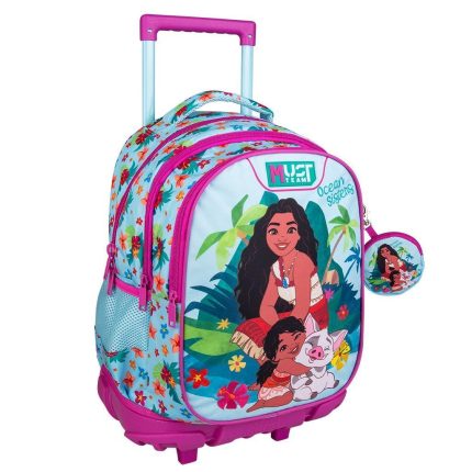Σχολική Τσάντα Τρόλεϊ Disney Vaiana Must Team 3 Θήκες (34x20x44εκ) | Must 5205698751646
