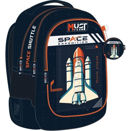 Σχολική Τσάντα Πλάτης Δημοτικού Must Team Space Expedition 3 Θήκες (32x18x43cm) 5205698731112
