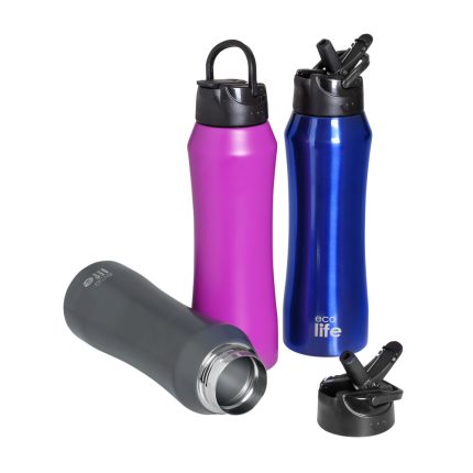Παγούρι Θερμός Pink Thermos 550ml | Eσωτερικό Καλαμάκι - Ecolife