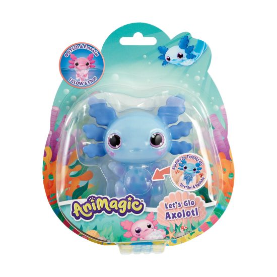 Animagic Φιγούρα Νερού Let's Glo Axolotl Μπλε 4+ - As Company