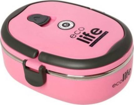Ανοξείδωτο Φαγητοδοχείο 800ml Ροζ 5208009001706 - Ecolife