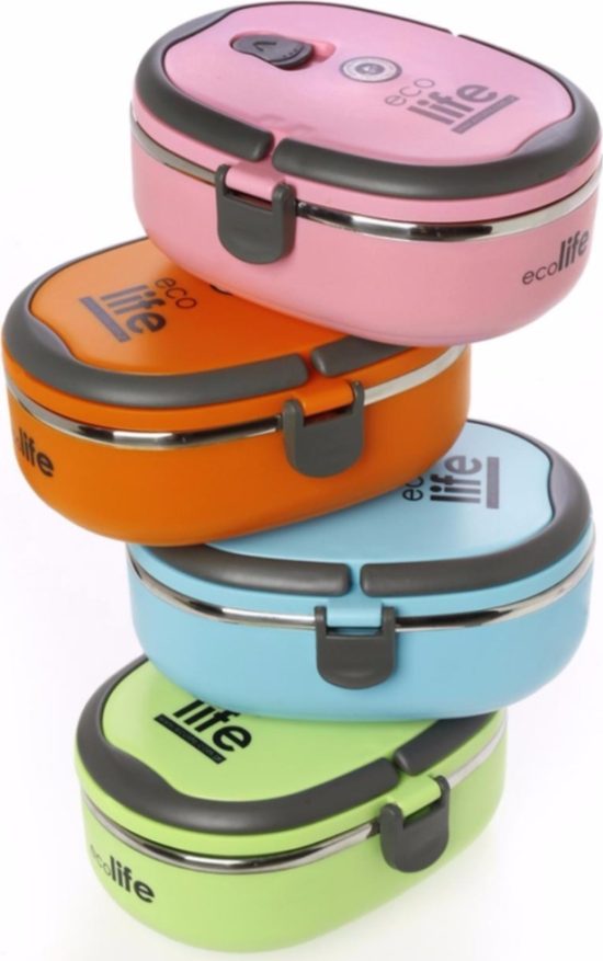 Ανοξείδωτο Φαγητοδοχείο 800ml Ροζ 5208009001706 - Ecolife