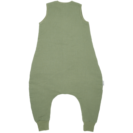 Meyco - 100% Βαμβακερός Υπνόσακος με Ποδαράκια Muslin Olive Green 80cm