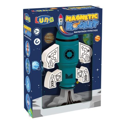 Μαγνητικός Πύραυλος Μωβ 3+ (21,5x16x6 εκ) | 5205698562464 Luna