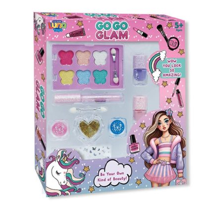 Σετ Μακιγιάζ Go Go Glam 15τμχ (21,5x3,5x28,5 εκ) | 5205698770234 Luna
