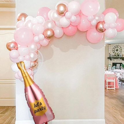 40″ Μπαλόνι Μπουκάλι Σαμπάνιας Let’s Party ροζ (40 x 100 cm) | 207F009