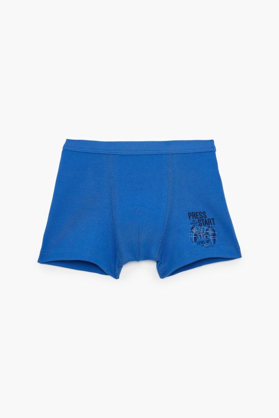 Παιδικά Boxers Σιέλ 6 τμχ, με Πλεκτό Λάστιχο Βαμβακερά 100% - Pretty Baby