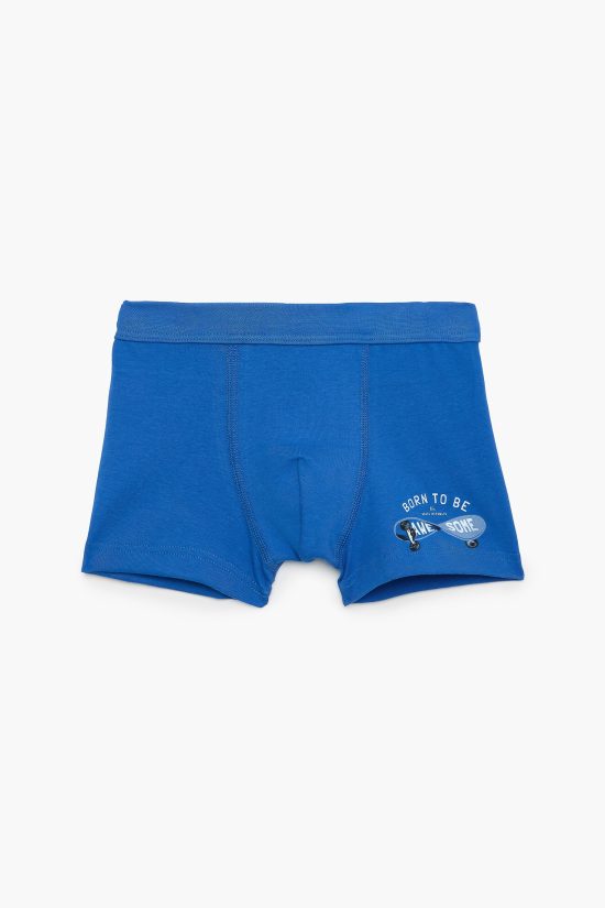 Παιδικά Boxers Σιέλ 6 τμχ, με Πλεκτό Λάστιχο Βαμβακερά 100% - Pretty Baby